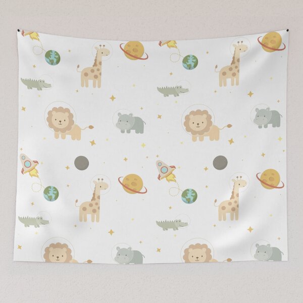 Item preview, Original children's textiles: wallpaper, clothes . Space and animals of Africa. designed and sold by Natalia4321.