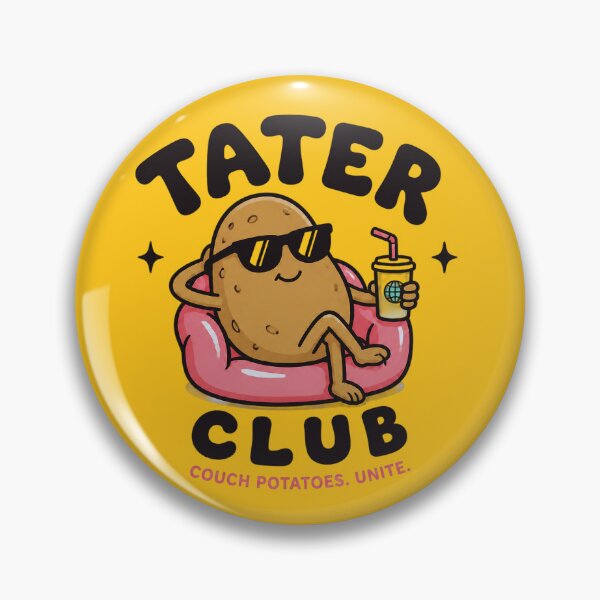 Artikelvorschau, Tater Club Couch Potato – Lustiger Chill-Potato-Cartoon entworfen und verkauft von IMuDesigner.