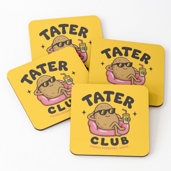 Item preview, Tater Club Couch Potato – Funny Chill Potato Cartoon designed and sold by IMuDesigner.