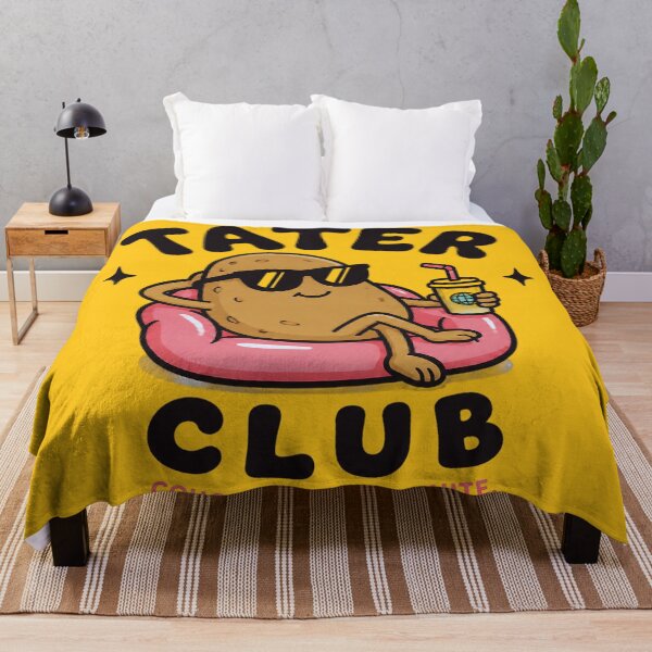 Item preview, Tater Club Couch Potato – Funny Chill Potato Cartoon designed and sold by IMuDesigner.