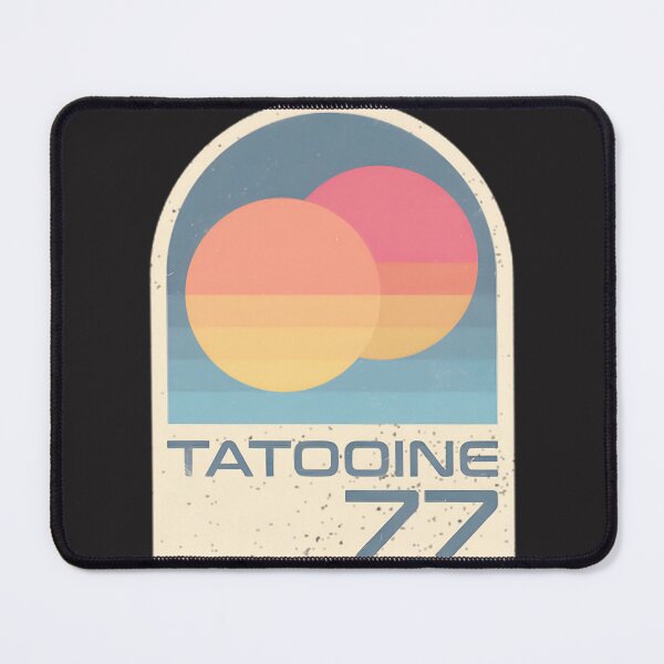 Item preview, Retro Tatooine Twin Suns Sunset Travel Poster - Sci-Fi Art LIMITED EDITION designed and sold by psajkomckrys.