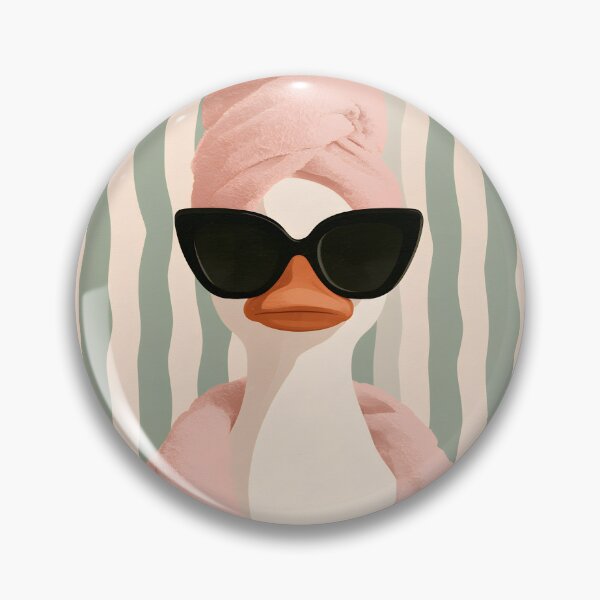 Item preview, Self Care Goose – Spa Day with Sunglasses designed and sold by KAM-KAM-STORE.