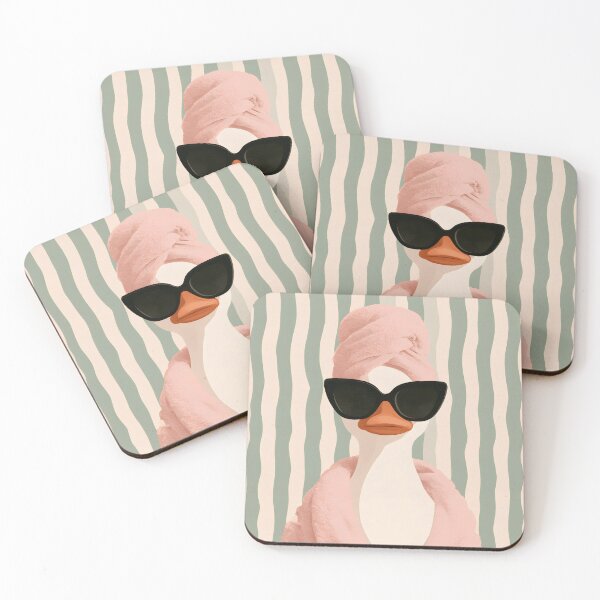 Item preview, Self Care Goose – Spa Day with Sunglasses designed and sold by KAM-KAM-STORE.