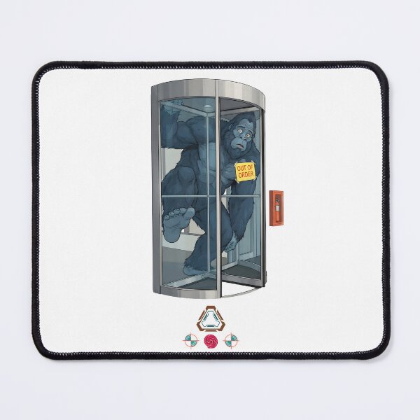 Item preview, Bigfoot Stuck in Revolving Door - Funny Sasquatch Cryptid Out of Order T-Shirt designed and sold by Whimsy Trail Co.