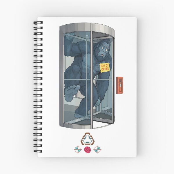 Item preview, Bigfoot Stuck in Revolving Door - Funny Sasquatch Cryptid Out of Order T-Shirt designed and sold by Whimsy Trail Co.