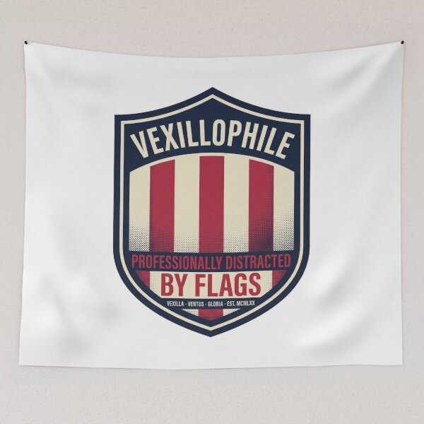 Item preview, Vexillophile Badge Meaning - Flag Lover Emblem designed and sold by Osmose-Studio ⭐⭐⭐⭐⭐.
