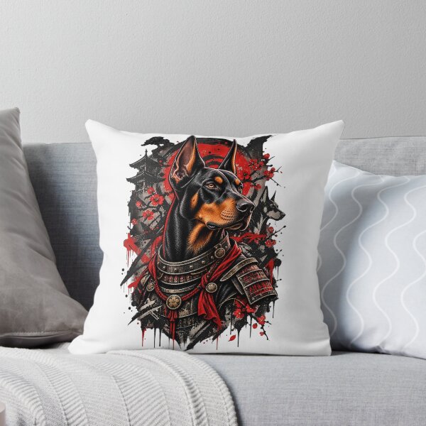 Item preview, Samurai Doberman Warrior Art designed and sold by AbderraimArt.
