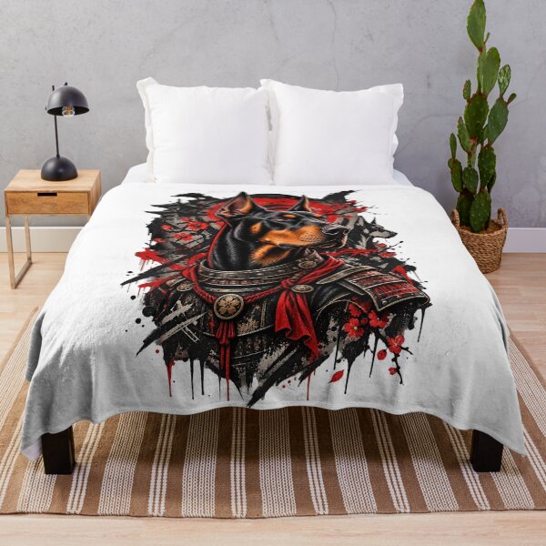 Item preview, Samurai Doberman Warrior Art designed and sold by AbderraimArt.