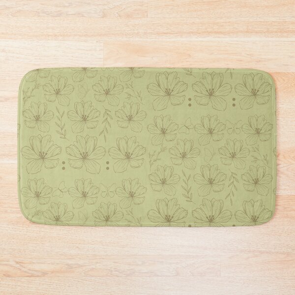 Item preview, Khaki & Muted Green Floral Pattern designed and sold by CamilasPrints.