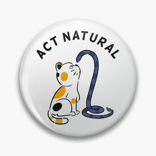 Item preview, Cat and Snake Act Natural Funny Animal Design designed and sold by OlyvieArt.