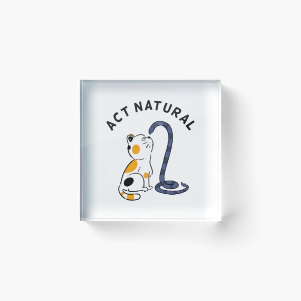 Item preview, Cat and Snake Act Natural Funny Animal Design designed and sold by OlyvieArt.