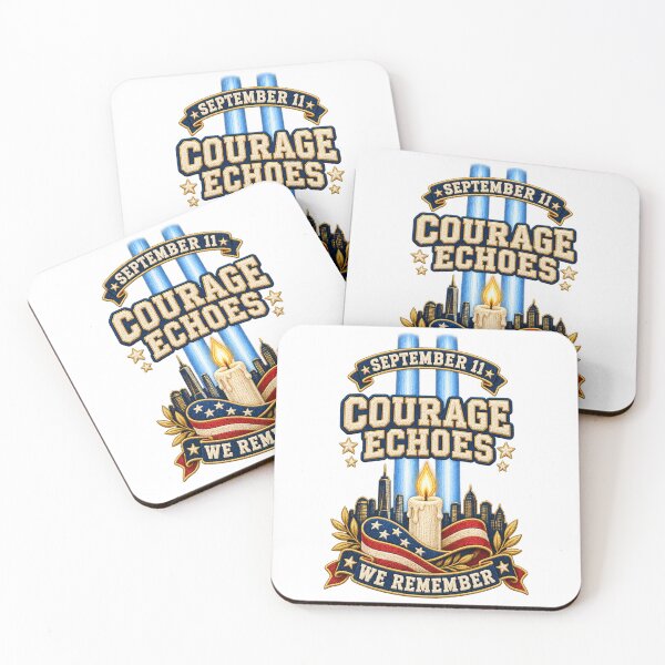 Item preview, September 11 Courage Echoes We Remember – Patriot Day Memorial Chenille Patch designed and sold by Jaani-T.