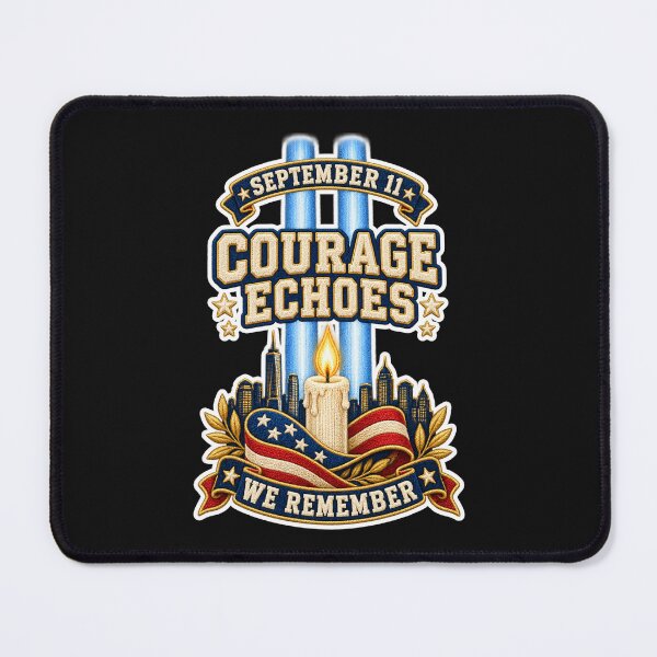 Item preview, September 11 Courage Echoes We Remember – Patriot Day Memorial Chenille Patch designed and sold by Jaani-T.