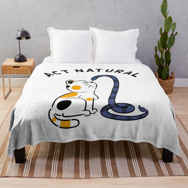 Item preview, Cat and Snake Act Natural Funny Animal Design designed and sold by OlyvieArt.