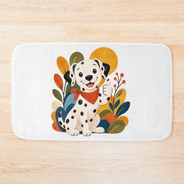 Item preview, Dalmatian Dog with Autumn Leaves designed and sold by Snurly.