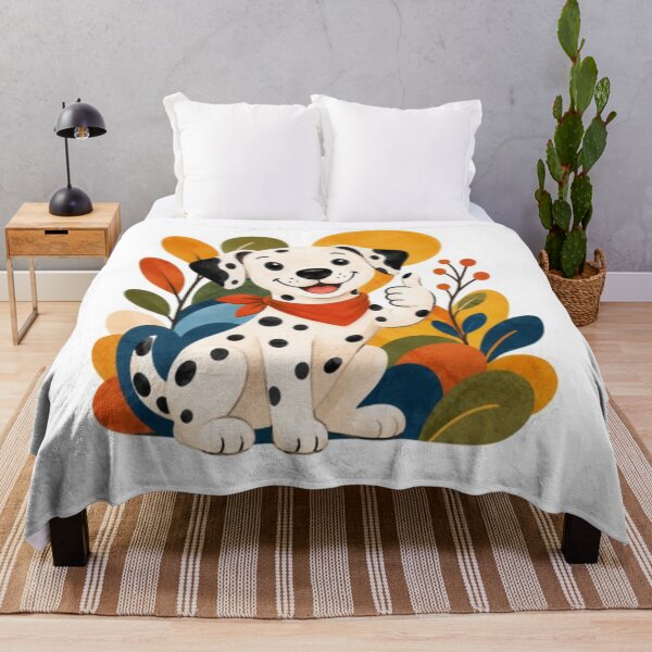 Item preview, Dalmatian Dog with Autumn Leaves designed and sold by Snurly.