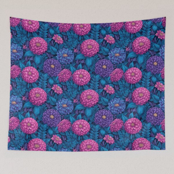 Item preview, Classic Zinnia Flower  - Botanical Garden Pattern - Secret Santa Gifts designed and sold by RoyalStarsPatts.