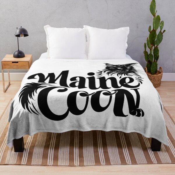 Item preview, Maine Coon Cat Word Art | Typography Cat Silhouette Design designed and sold by AyfuDesigns.