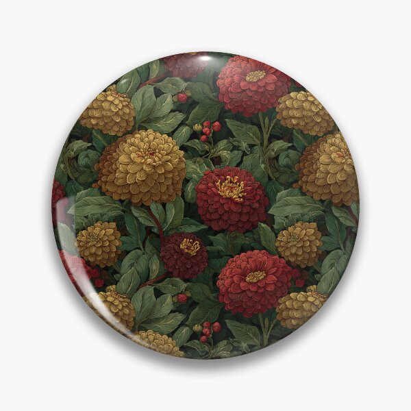 Item preview, Chic Zinnia Floral  - Birth Flower Pattern - Sympathy Gifts designed and sold by RoyalStarsPatts.