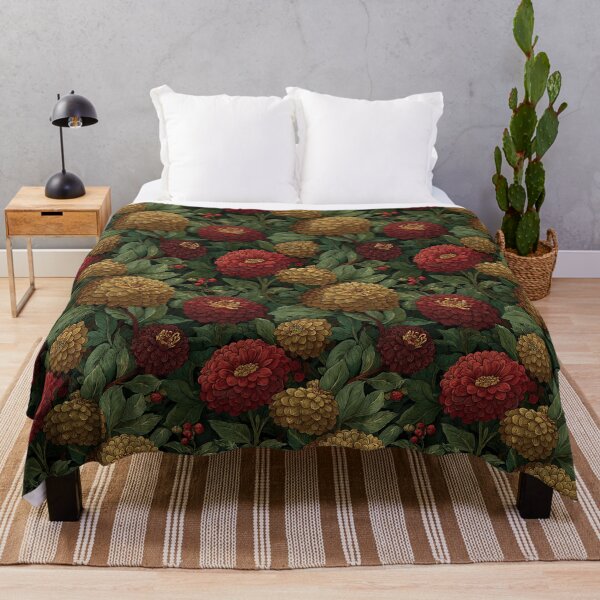 Item preview, Chic Zinnia Floral - Birth Flower Pattern - Sympathy Gifts designed and sold by RoyalStarsPatts.