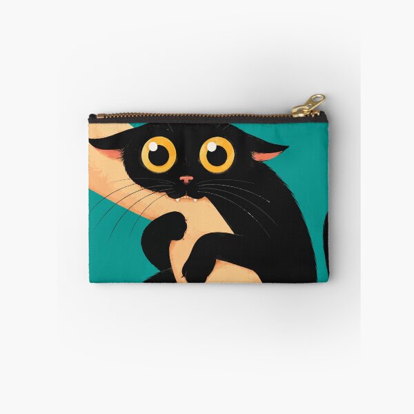 Item preview, Funny Black Cat Biting Hand Cute Playful Void Kitten Love Bite Graphic designed and sold by The Upside Down.