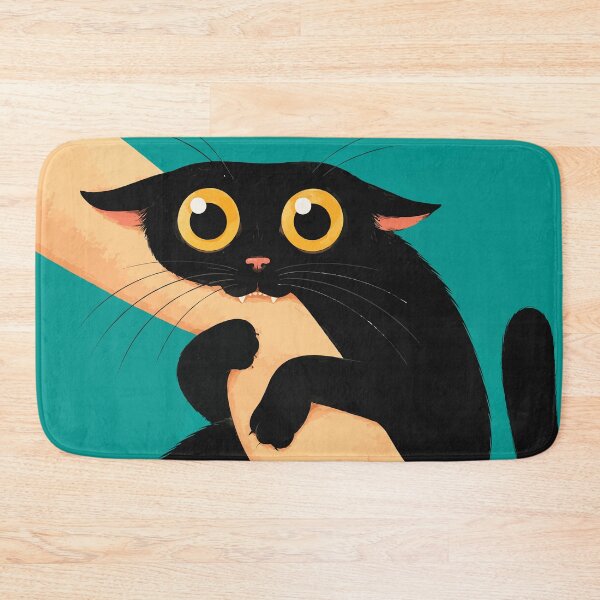 Item preview, Funny Black Cat Biting Hand Cute Playful Void Kitten Love Bite Graphic designed and sold by The Upside Down.