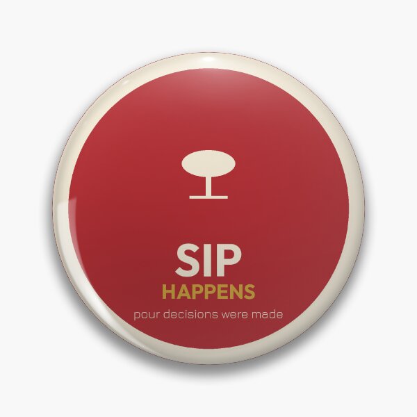 Item preview, Sip Happens Wine Glass Design designed and sold by RedRubyBubble.