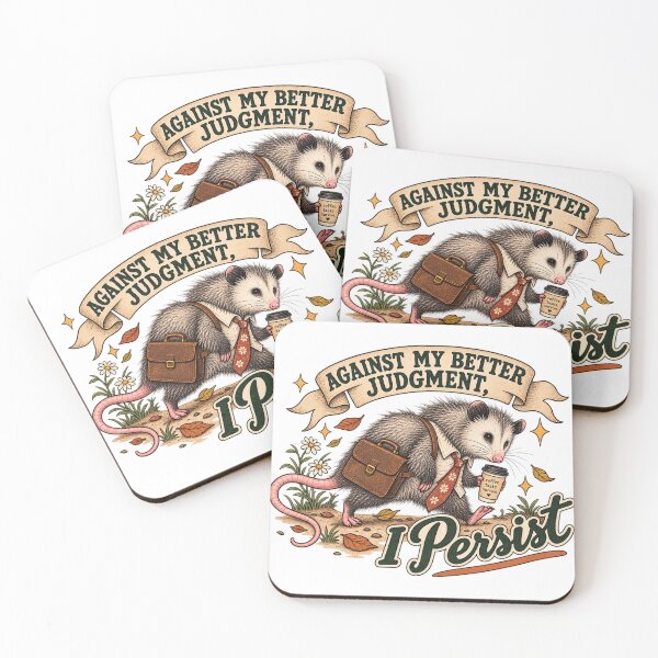 Item preview, Unexpectedly Still Going Positive Possum designed and sold by taylorvinyls.