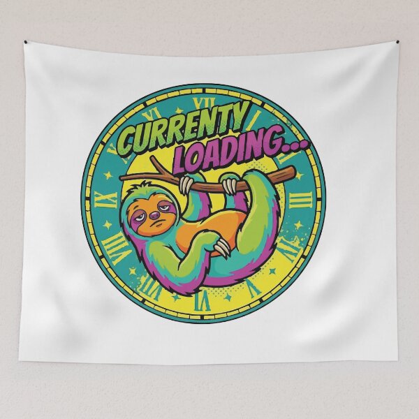 Item preview, Currently Loading Pop Art Sloth Meme Comic designed and sold by Arc2020.
