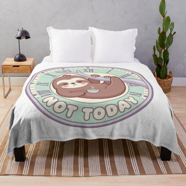 Item preview, Not Today Kawaii Sloth Coffee Lover designed and sold by Arc2020.
