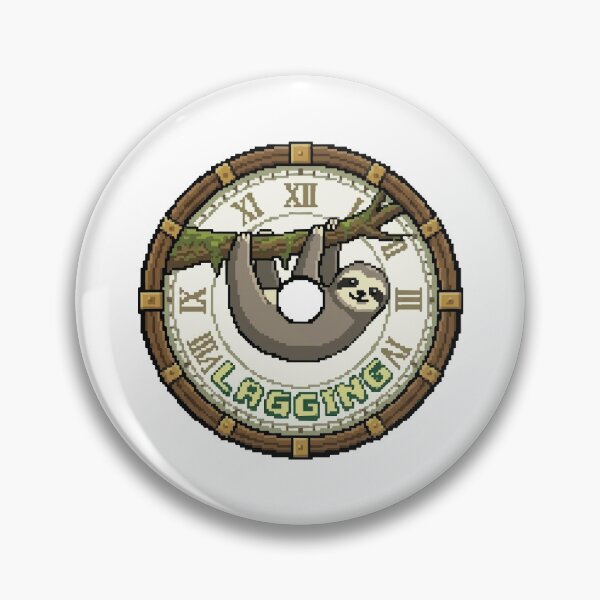 Item preview, Lagging Retro Pixel Art Sloth Gamer designed and sold by Arc2020.