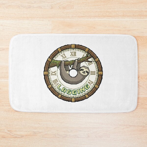 Item preview, Lagging Retro Pixel Art Sloth Gamer designed and sold by Arc2020.