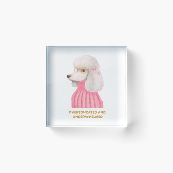 Item preview, Overeducated and underwhelmed - Fun poodle designed and sold by Atelier 44.