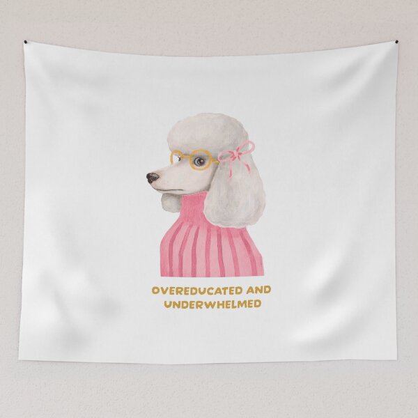 Item preview, Overeducated and underwhelmed - Fun poodle designed and sold by Atelier 44.