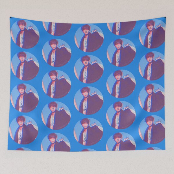 Item preview, SOOBIN Pink sunset- Big icon Blue version designed and sold by Enhyconss.