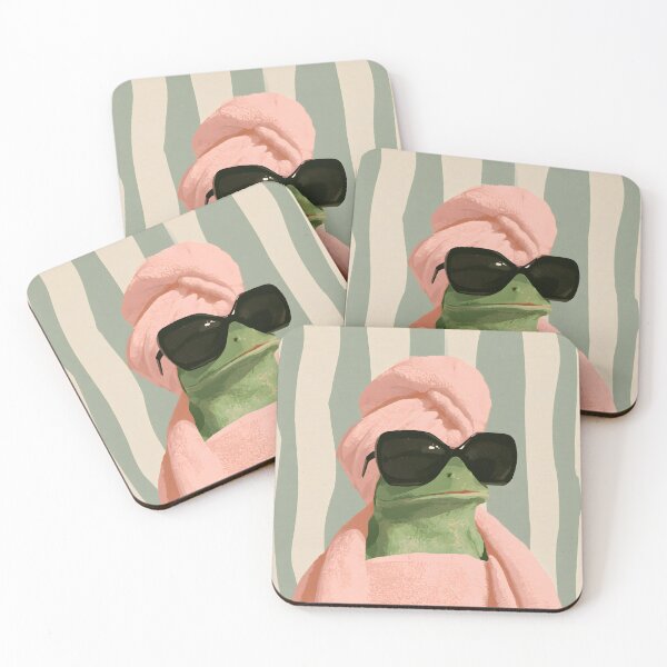 Item preview, Self Care Frog – Funny Spa Day Aesthetic designed and sold by KAM-KAM-STORE.