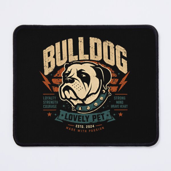 Item preview, Bulldog Lovely Pet Loyalty Strength Courage Strong Mind Brave Heart Dog Owner Pet Lover designed and sold by RetroMini2026.