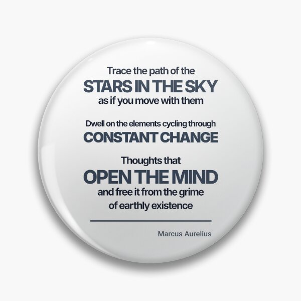 Item preview, Trace the Path of the Stars - Marcus Aurelius - Minimalist Style Stoic Quote - Dark Version designed and sold by Stoic Core.