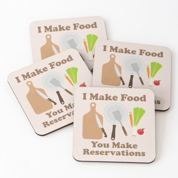 Item preview, I Make Food. You Make Reservations. retro. vintage inspired.  designed and sold by NPC-wear.