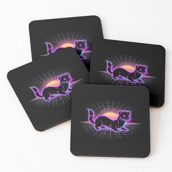 Item preview, The Stoat Inscryption Synthwave Anime Gaming Shirt designed and sold by Senpaiwaves.