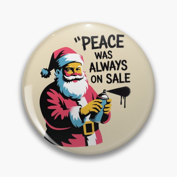 Item preview, Banksy Santa - Peace Was Always On Sale designed and sold by 123ks.