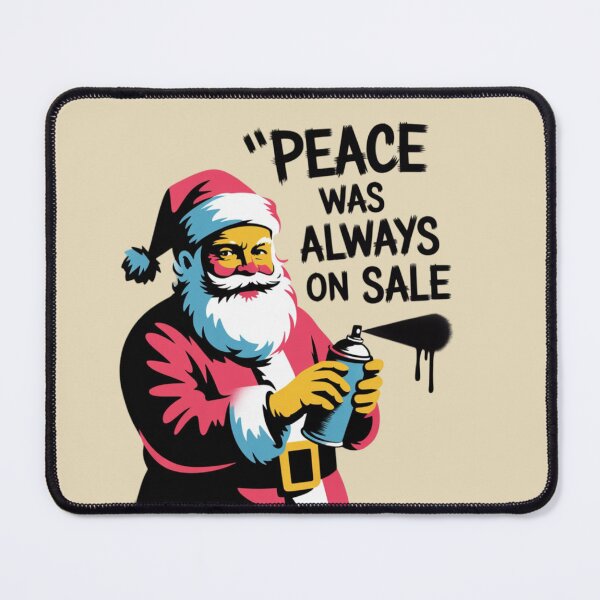 Item preview, Banksy Santa - Peace Was Always On Sale designed and sold by 123ks.