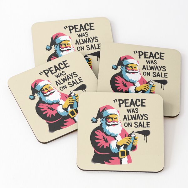 Item preview, Banksy Santa - Peace Was Always On Sale designed and sold by 123ks.