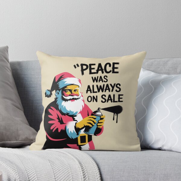Item preview, Banksy Santa - Peace Was Always On Sale designed and sold by 123ks.