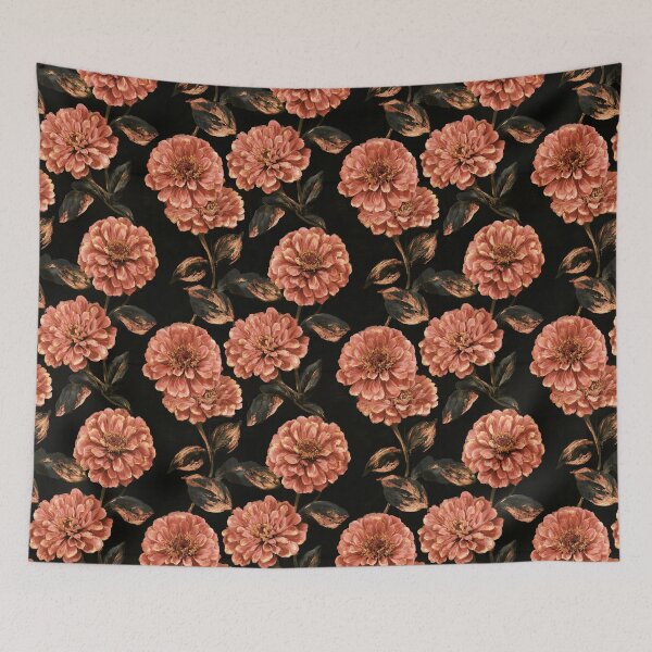 Item preview, Colorful Zinnia Print  - Birthday Flower Pattern - Unique Gifts designed and sold by RoyalStarsPatts.