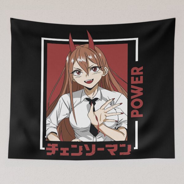 Item preview, Power Chainsaw Man Character Fan designed and sold by PETORI-ART.