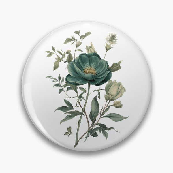 Item preview, Smeraldo Flower Watercolor Nature Plant Still Life designed and sold by pawsome purrfect.