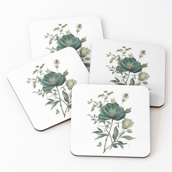 Item preview, Smeraldo Flower Watercolor Nature Plant Still Life designed and sold by pawsome purrfect.