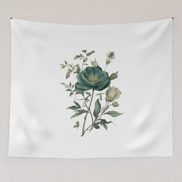 Item preview, Smeraldo Flower Watercolor Nature Plant Still Life designed and sold by pawsome purrfect.