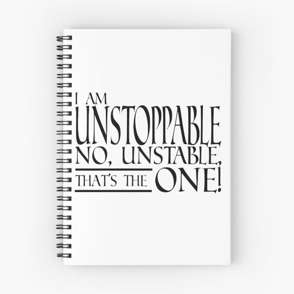 Item preview, I Am Unstoppable No Unstable Funny Typography designed and sold by WildArtIT.